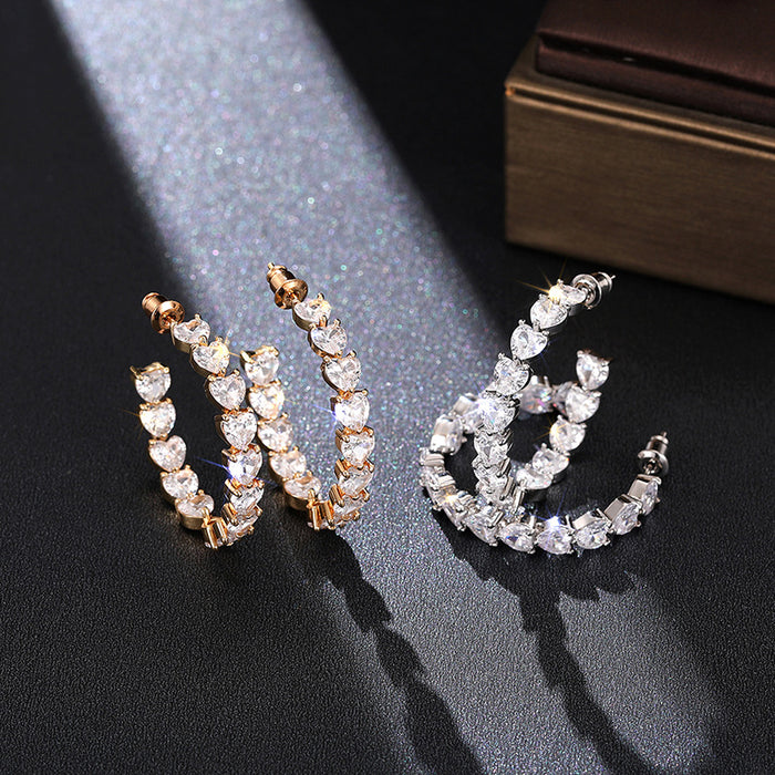Korean style earrings European and American style U-shaped earrings for women