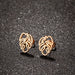 Bohemian Tree Leaf Stainless Steel Stud Earrings - Nature-Inspired Jewelry for a Vintage Look - wallojewerly 