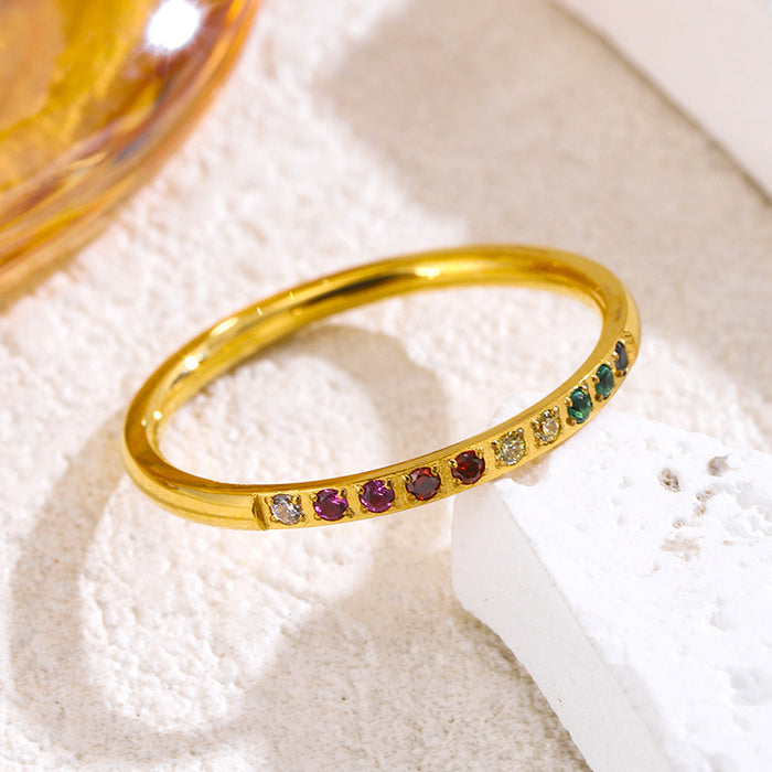 Wholesale stainless steel irregular textured diamond-set rings