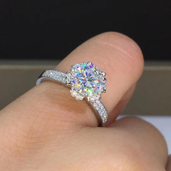 Anillo de mujer con garra de gato y diamantes de circonita, regalo de aniversario de boda