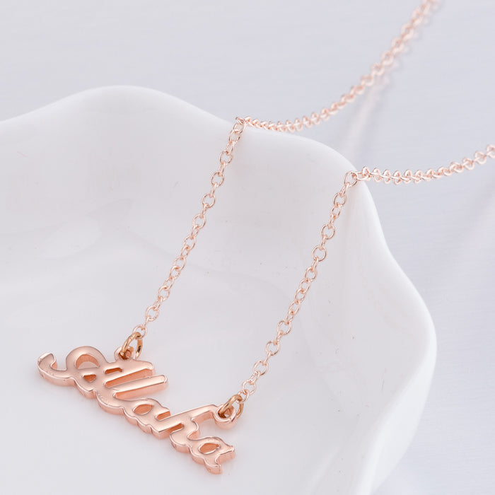 Alaha letter combination necklace, ins retro fashion English letter clavicle chain female jewelry