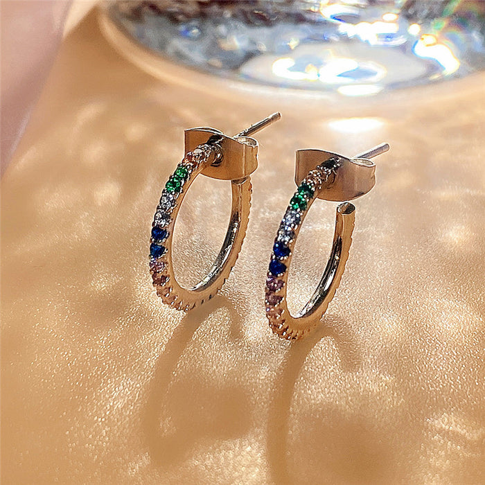 Colored diamond earrings for women