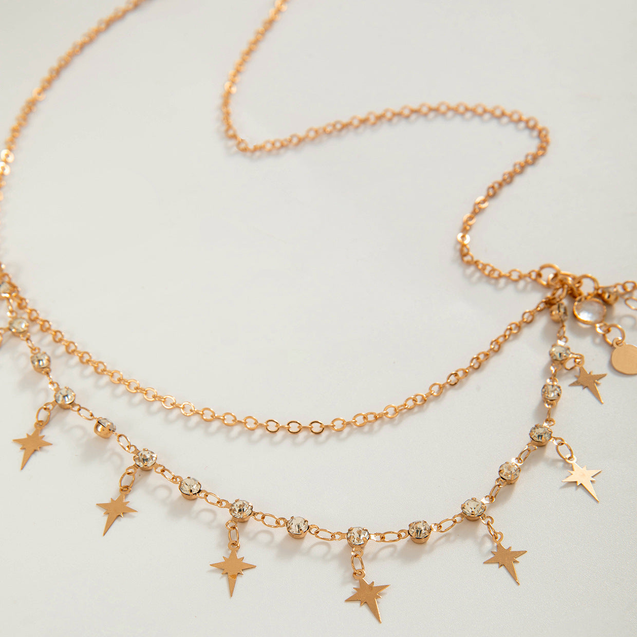 Bohemian Rhinestone Star Head Chain with Exotic Style for Women