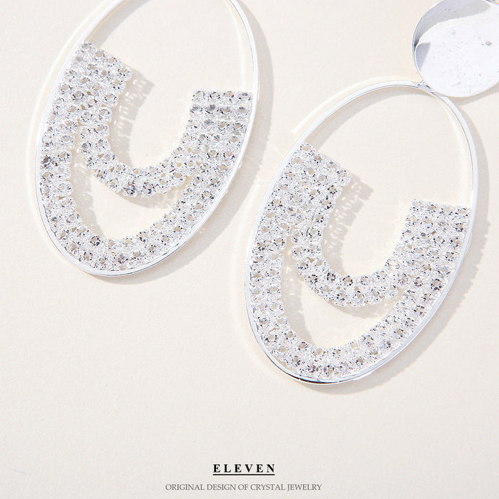 Korean Circle Earrings - Trendy and Exaggerated Jewelry for Women