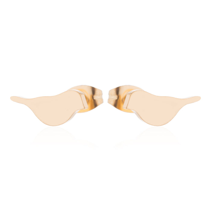 Puños para las orejas de acero inoxidable con forma de pájaro: joyas con un bonito animal de inspiración vintage para mujer