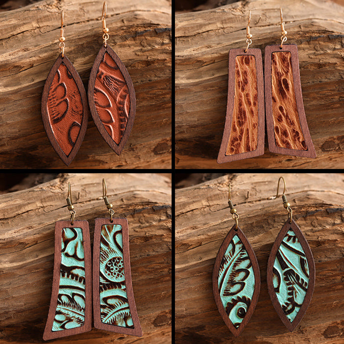 Bohemian Wooden Earrings