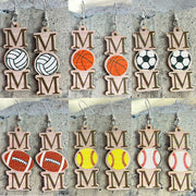 Wooden Ball Earrings - wallojewerly 