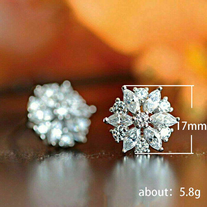 Snowflake Earrings Women's Multi-petal Earrings