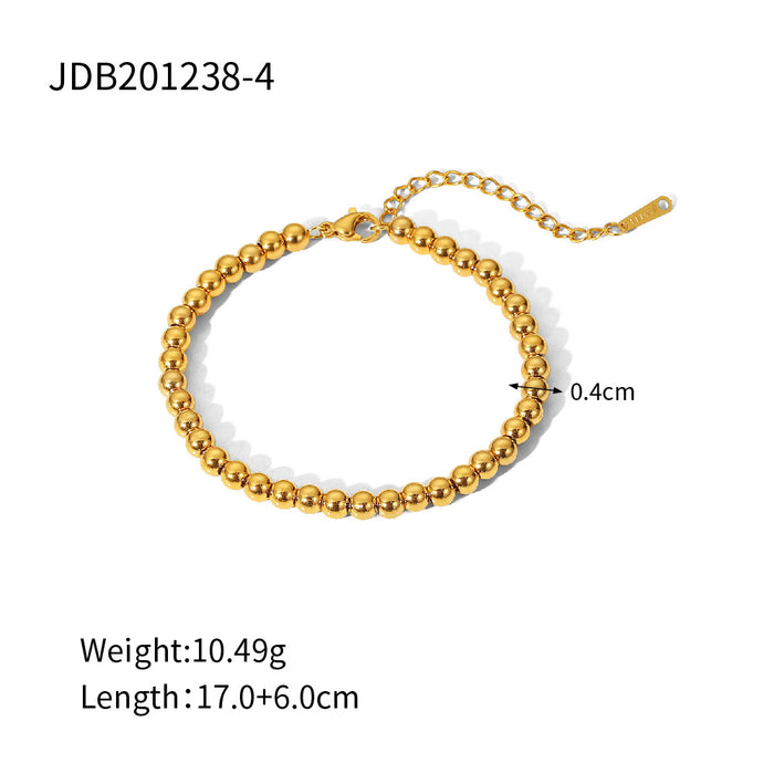 Beaded bracelet, high-end open bracelet, 18k gold titanium steel jewelry