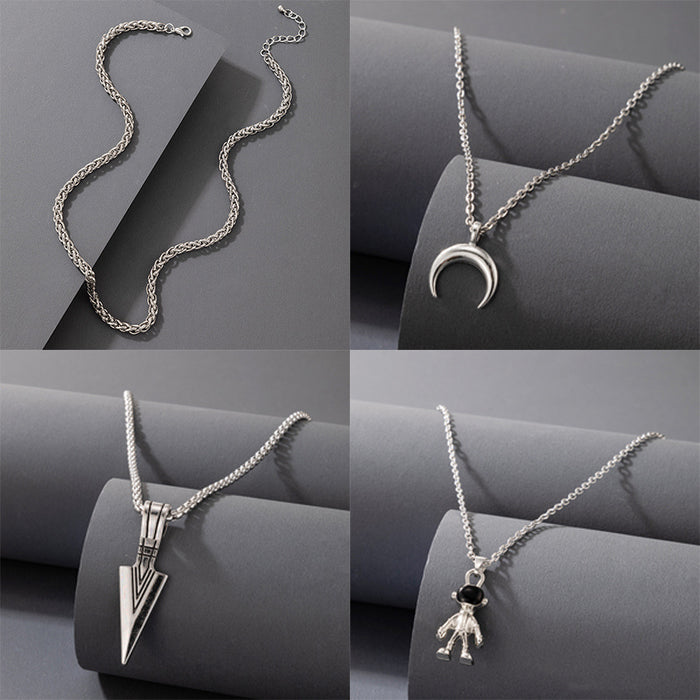 Hip-Hop Snake Chain Necklace - Minimalist Knotted Design