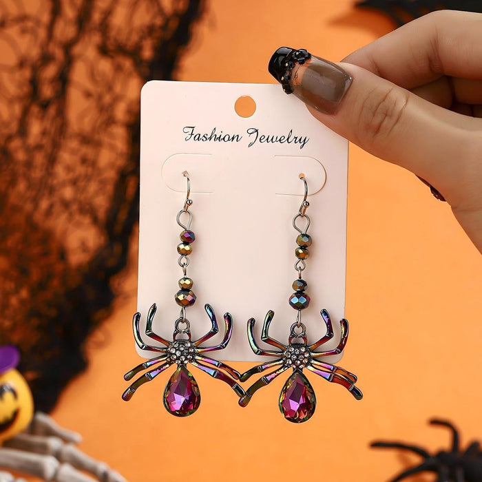 Wholesale Halloween Cartoon Stud Earrings Set - Spooky Pumpkin, Ghost & Bat Alloy Earring Multipack for Women