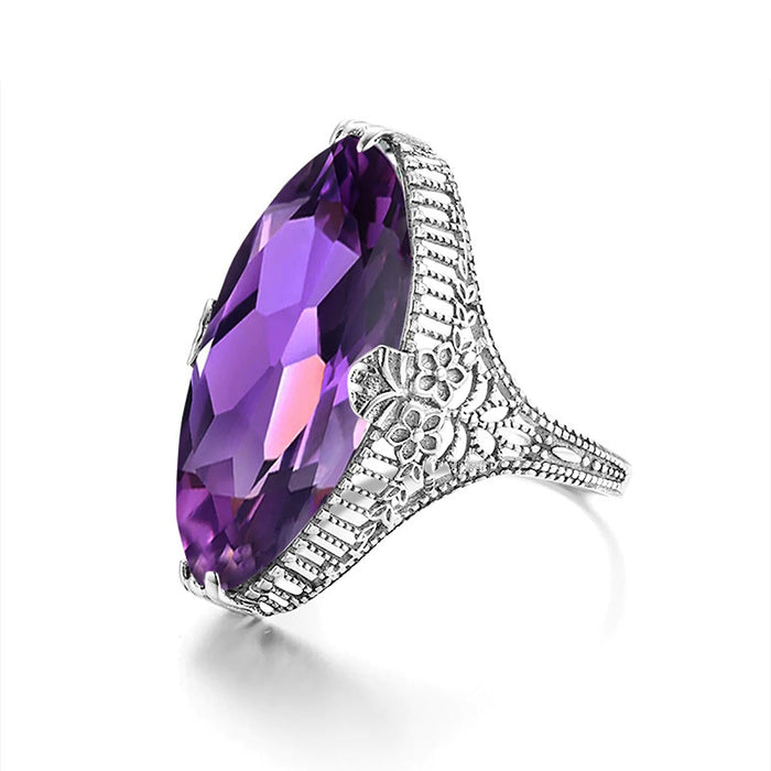 Anillo de ojo de caballo exagerado de alta gama, joyería de moda y popular a precio de ganga