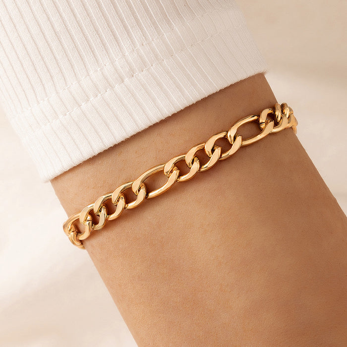 Creative Vintage Simple Chain Bracelet - Personalized Punk Metal Jewelry