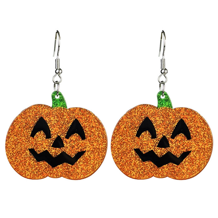 Halloween Crown Skull Acrylic Earrings