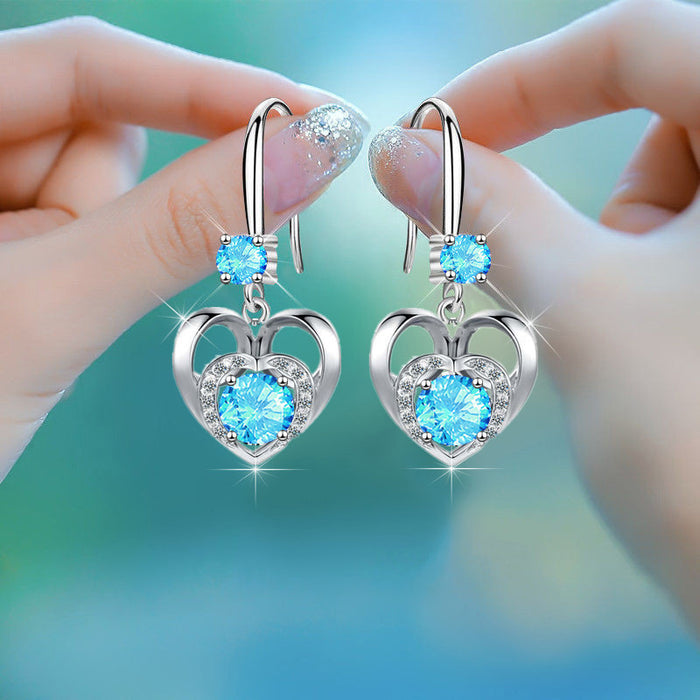 Heart earrings pendant lover gift earrings