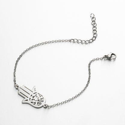 Airplane diamond blade pendant bracelet, Japanese and Korean geometric couple bracelet niche design