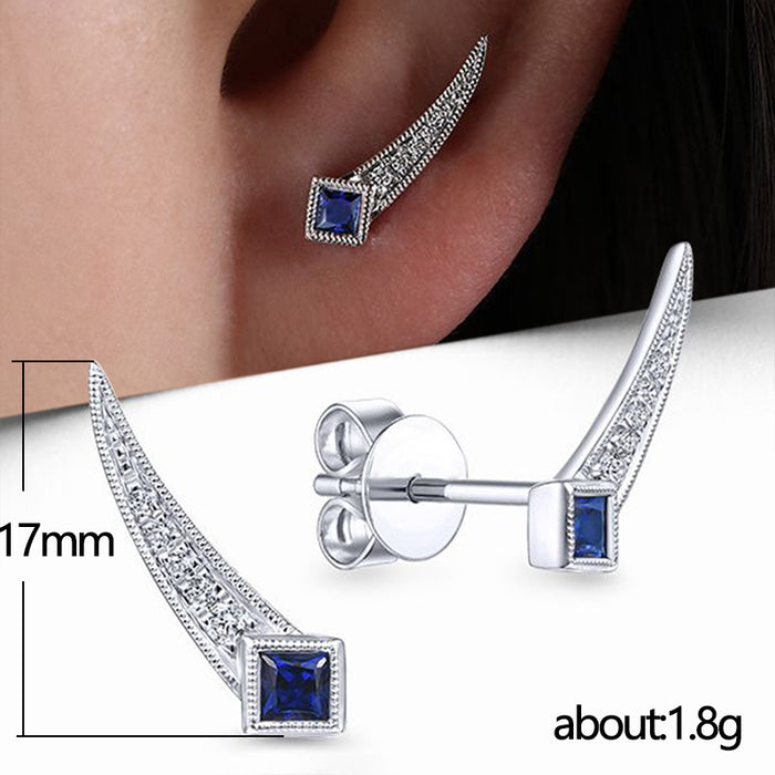 Geometric zircon earrings simple earring accessories