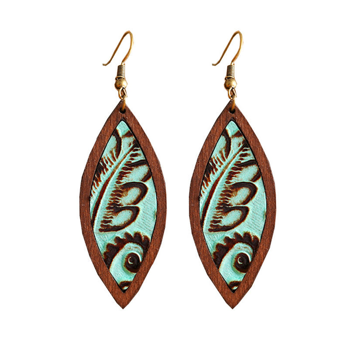 Bohemian Wooden Earrings