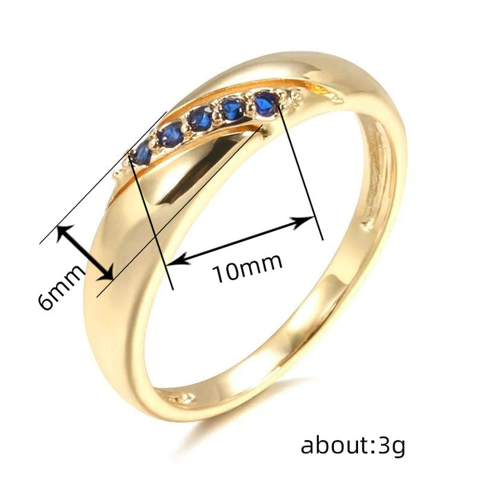 Japanese light luxury zircon ring niche design simple women's ring