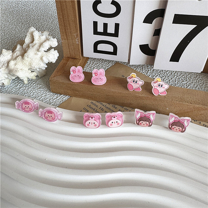 Cute cartoon acrylic earrings