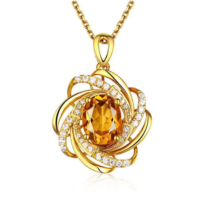Bohemian Vintage Floral Hollow Pendant Necklace