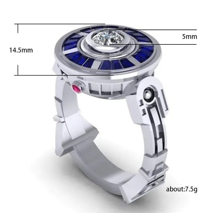 Creative Star Wars technology ring trendy men's and women's rings