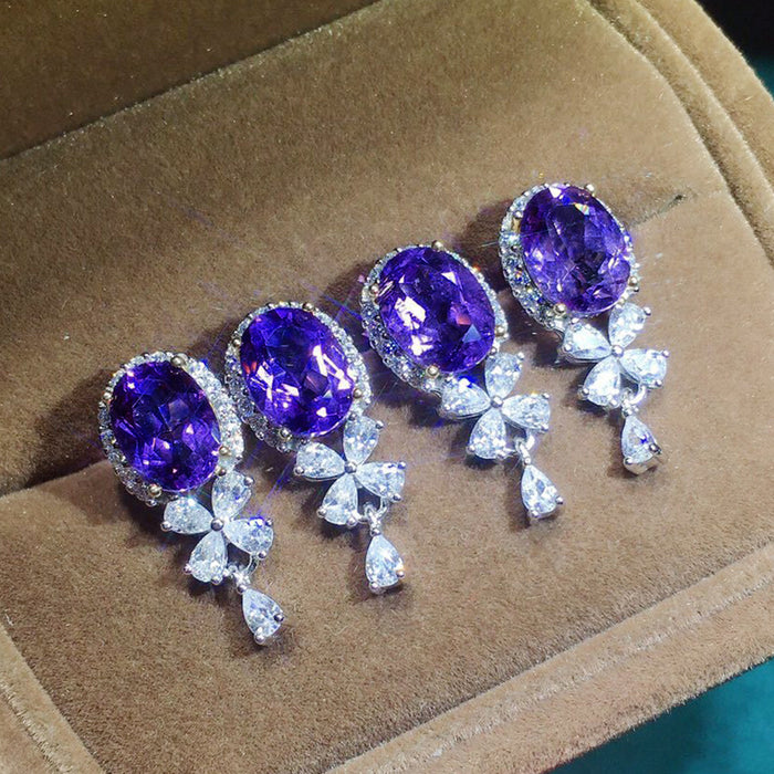 Amethyst earrings