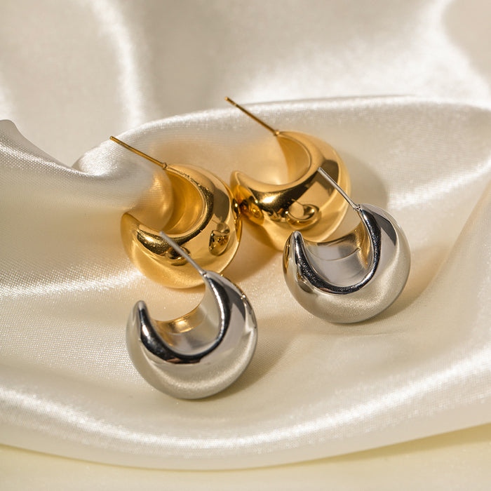 Pendientes de borlas multicapa de acero inoxidable chapado en oro de 18 quilates: joyería elegante vintage para mujer