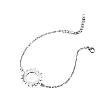 Geometric round pendant bracelet, small fresh forest sunflower bracelet wholesale