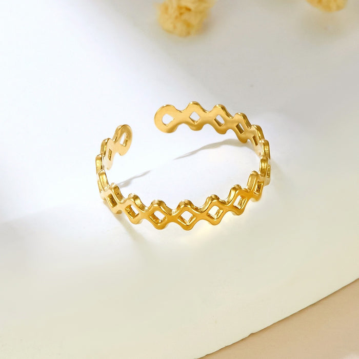 Wholesale irregular multi-layer thin-ring open rings