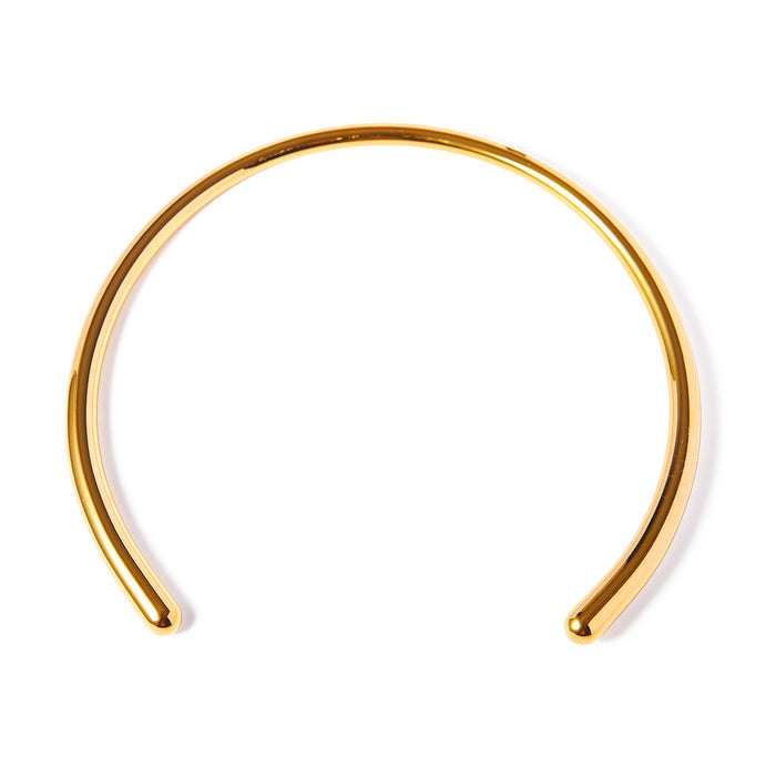 18K Gold-Plated Heart Necklace with Minimalist Design - Women's Fashion Choker