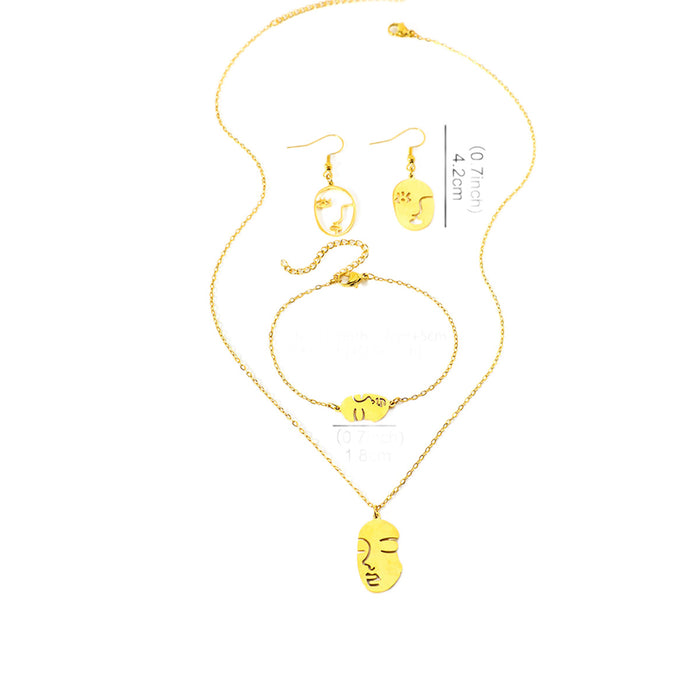 Wholesale stainless steel and titanium steel round gold necklaces