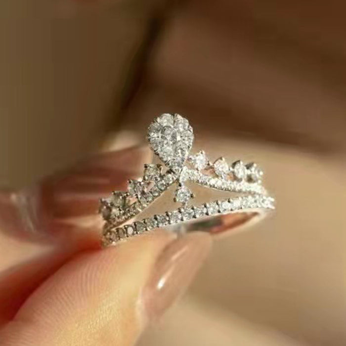 Hot selling micro diamond zircon ring