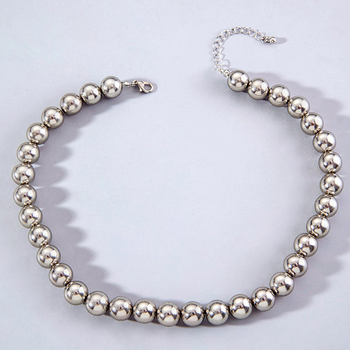 Collar de perlas de doble capa con colgante de luna: joyería única y moderna para mujeres