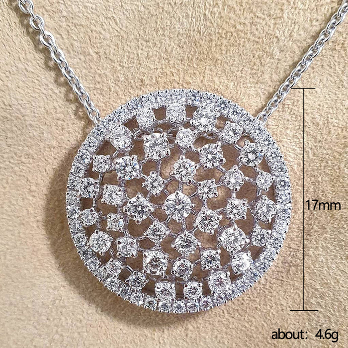 Dandelion Round Pendant Necklace Sweater Chain Vintage Jewelry