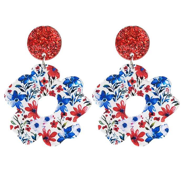 Independence Day patriotic acrylic earrings