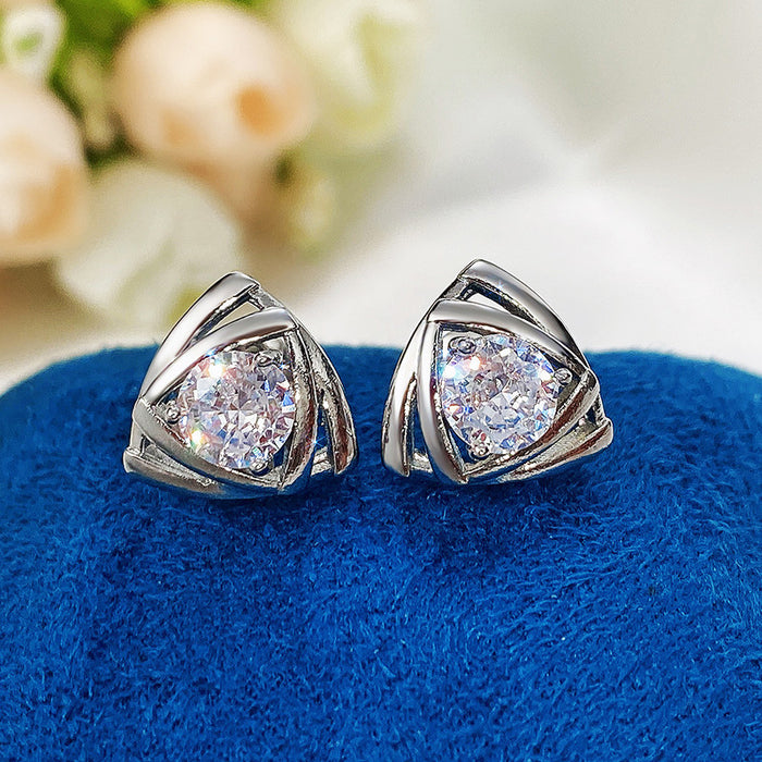 Heart shaped earrings for students women