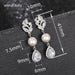 Imitation pearl earrings for women palace style water drop earrings elegant earrings - wallojewerly 
