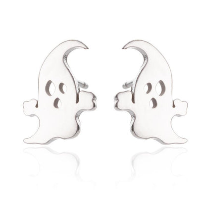 Halloween pumpkin skull earrings, European and American cross-border simple fashion ghost spider web earrings wholesale