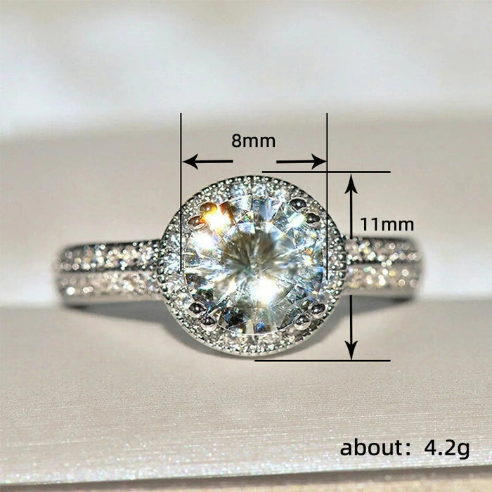 Elegante propuesta de anillo de bodas brillante