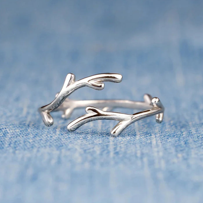 Women's Christmas popular deer antler ring