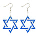 Hanukkah Candle Star Elf Acrylic Earrings - wallojewerly 