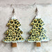 Rainbow Acrylic Christmas Tree Christmas Gingerbread Man Earrings