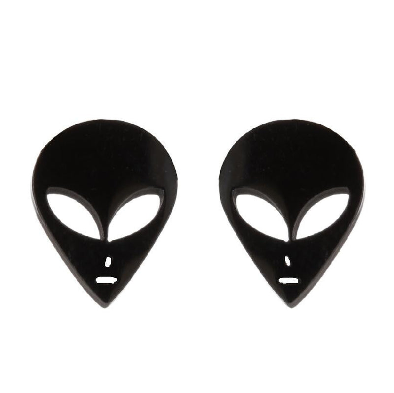 Cartoon stainless steel delicate stud earrings - wallojewerly 