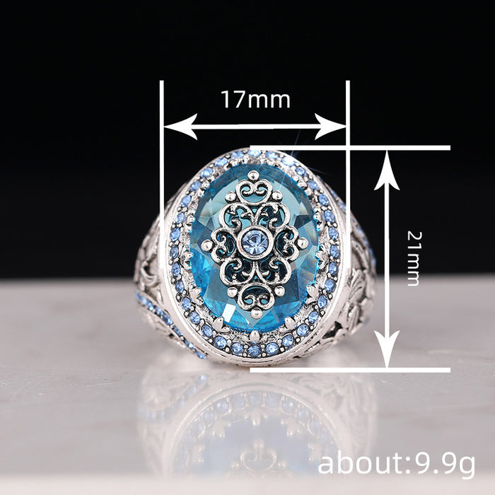 Bohemian retro ethnic style ring for women