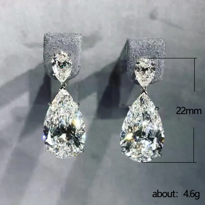 Pendientes de novia con micropavé de circonitas