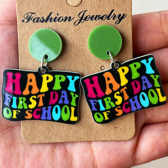 Teacher and Student Back-to-School Pencil Earrings