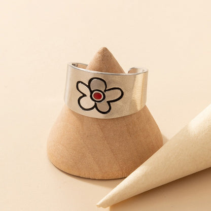 Cute couple small animal letter rings wholesale