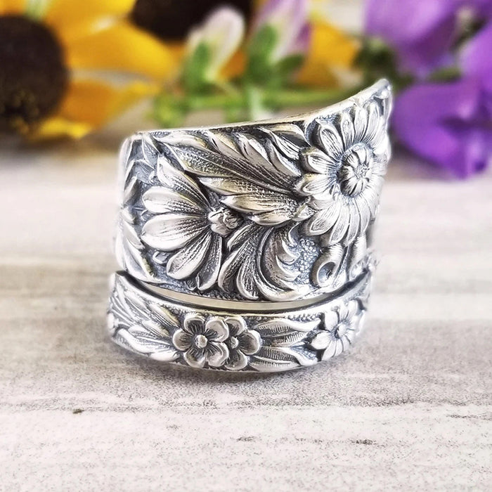 Sunflower dark flower ring blooming flower ring