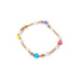 Brass Millennium colored glass pearl bracelet - wallojewerly 